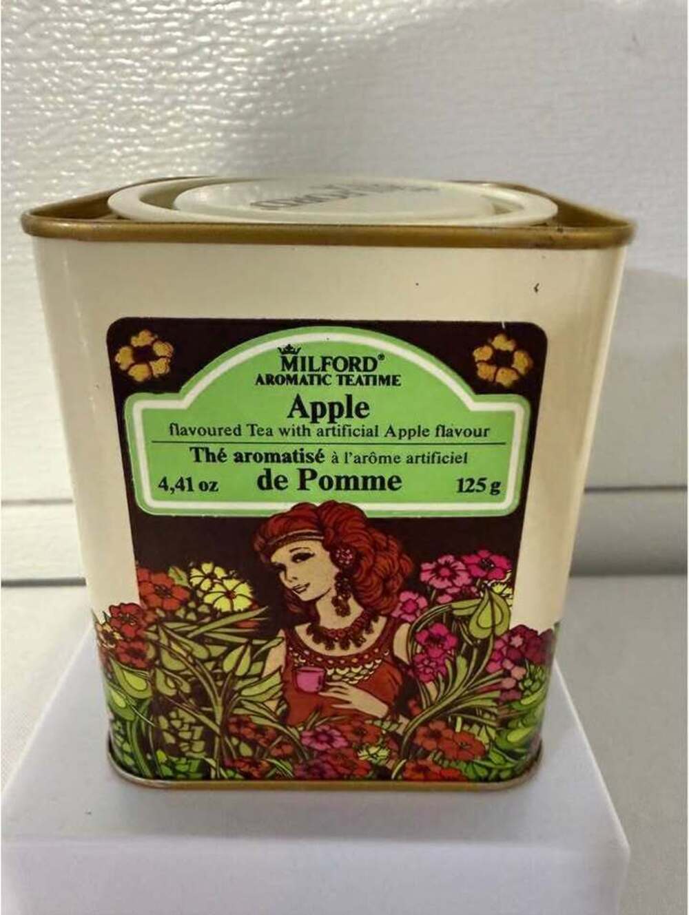 Vintage Milford Apple Tea Tin